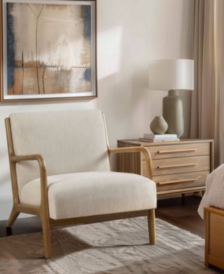 Novak 27"W Mid-Century Modern Accent Armchair