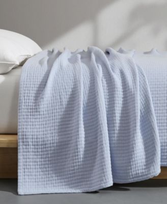 Subway Tile Cotton Matelasse Blanket, Queen