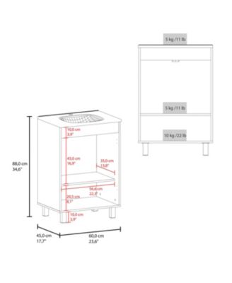 Bathroom Vanity Cabinet with 2 Frosted Glass Doors Resin Sink and 2 Interior Shelves Compact Vintage Modern Vanity