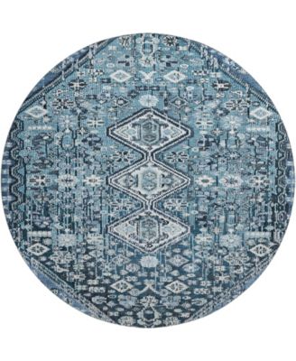 Mayfield Machine Washable AMF1834 8' x 8' Round Area Rug