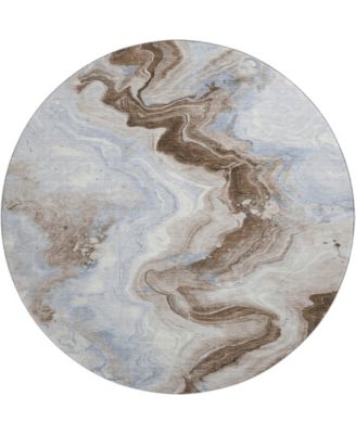Mayfield Machine Washable AMF1862 8' x 8' Round Area Rug
