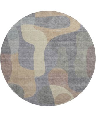 Mayfield Machine Washable AMF1867 8' x 8' Round Area Rug