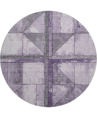 Mayfield Machine Washable AMF1876 8' x 8' Round Area Rug