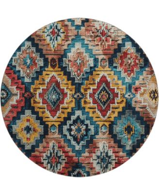 Mayfield Machine Washable AMF1891 8' x 8' Round Area Rug