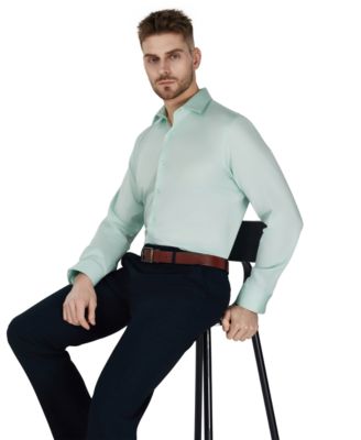 Men's Sateen Slim-Fit Dress Shirt