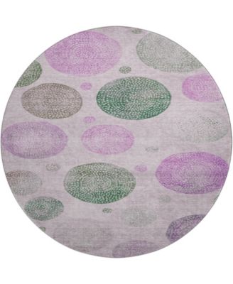 Mayfield Machine Washable AMF1897 8' x 8' Round Area Rug