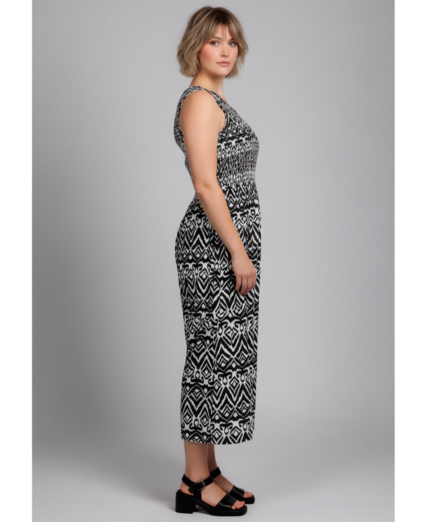 Женский комбинезон AVENUE Annabelle Sleeveless Jumpsuit, цвет: Чёрный — фото 3