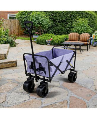 100L Collapsible Folding Beach Wagon Cart with 220Lbs Large Capacity