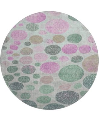 Mayfield Machine Washable AMF1899 8' x 8' Round Area Rug