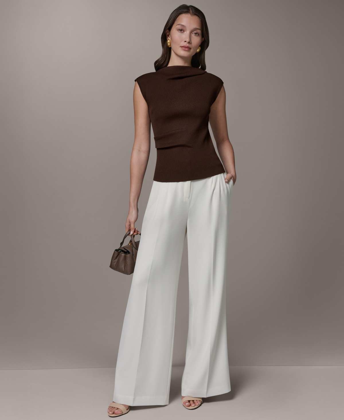 Donna Karan New York Women's Sleeveless Sweater Top