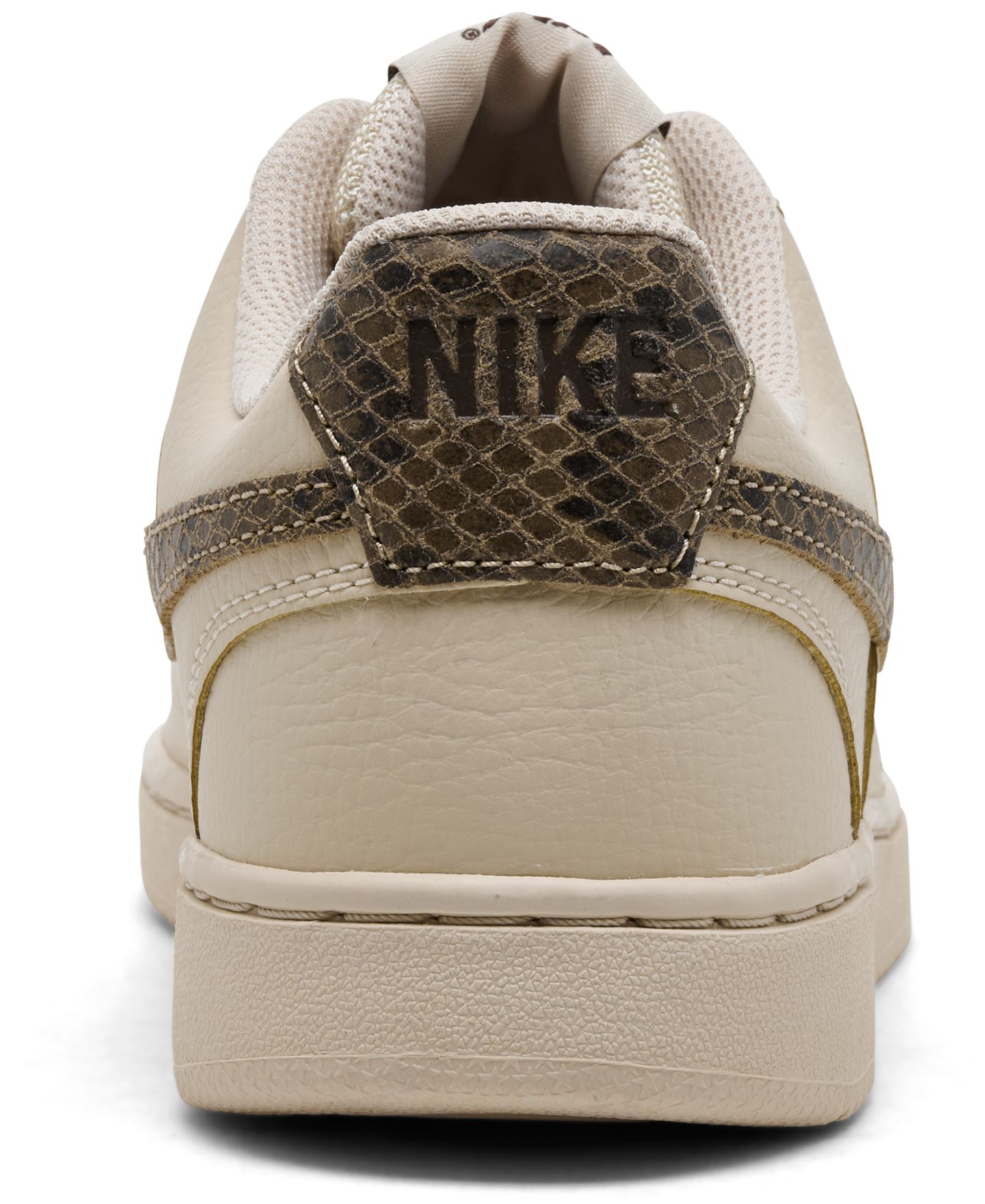 Женские кроссовки Nike Court Vision Low Premium Casual, цвет: Чёрный / Хаки — фото 4