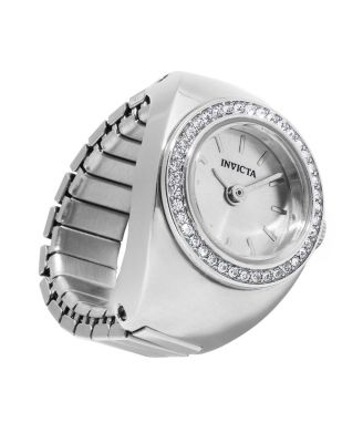 Women's 48943 Mini Quartz 2 Hand Dial Ring Watch