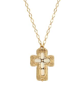 Symbols of Faith Gold Tone Opal 32