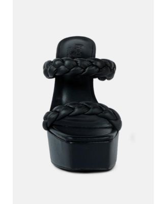 PIN-UP Women's Braided High Heel Sandals