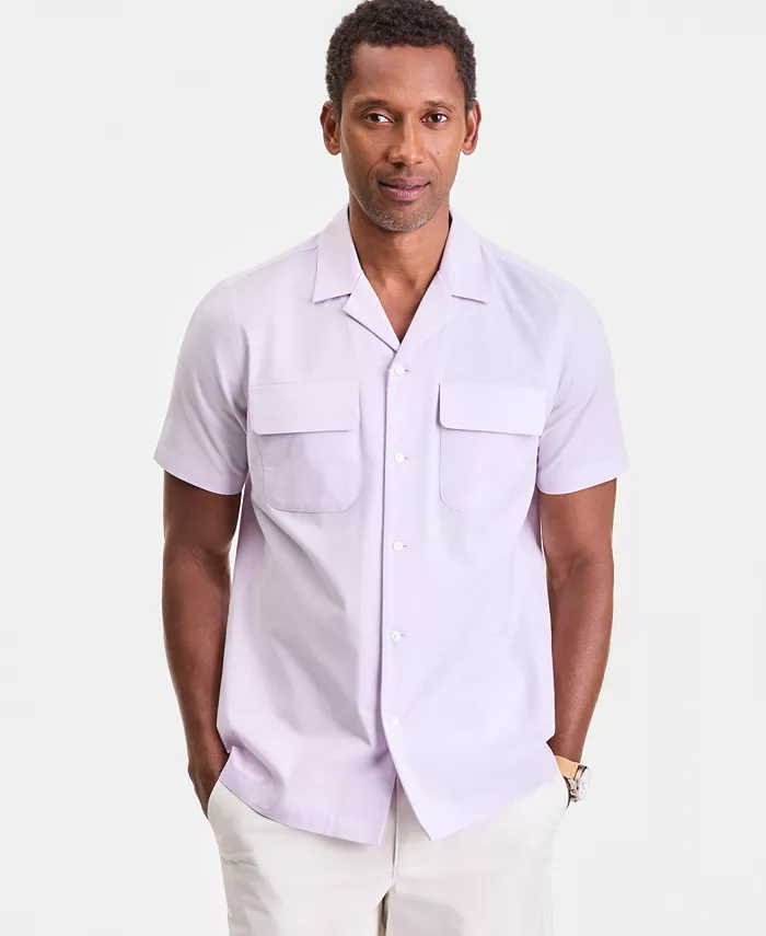 Men's Double Pocket Oxford Short-Sleeve Shirt