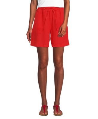 Women's Linen High Rise Pull On 7" Shorts