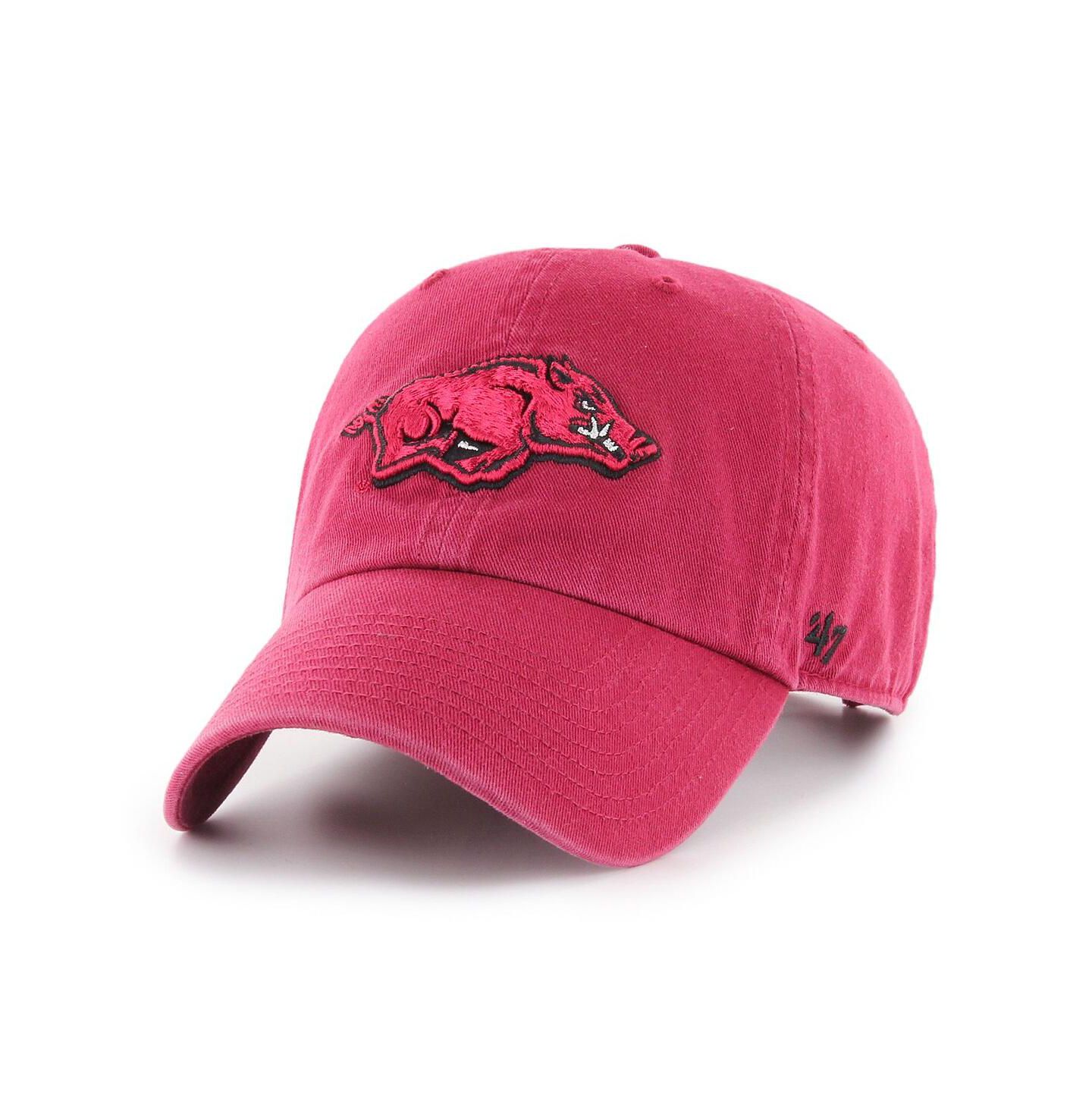 Мужская кепка '47 Brand Cardinal Arkansas Razorbacks Clean Up Adjustable Hat — фото 1