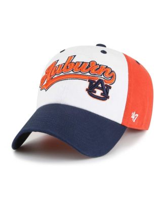 Big Boys and Girls White Auburn Tigers Scooter Clean Up Adjustable Hat