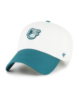 Men's White/Teal Baltimore Orioles Contemporary Tonal Clean Up Adjustable Hat