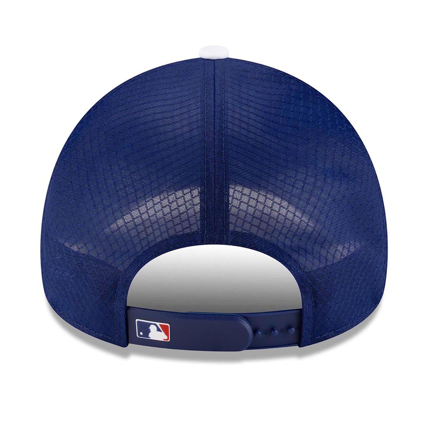 Мужская кепка New Era Royal Los Angeles Dodgers 2026 Batting Practice Apex 9FORTY Adjustable Trucker Hat — фото 4