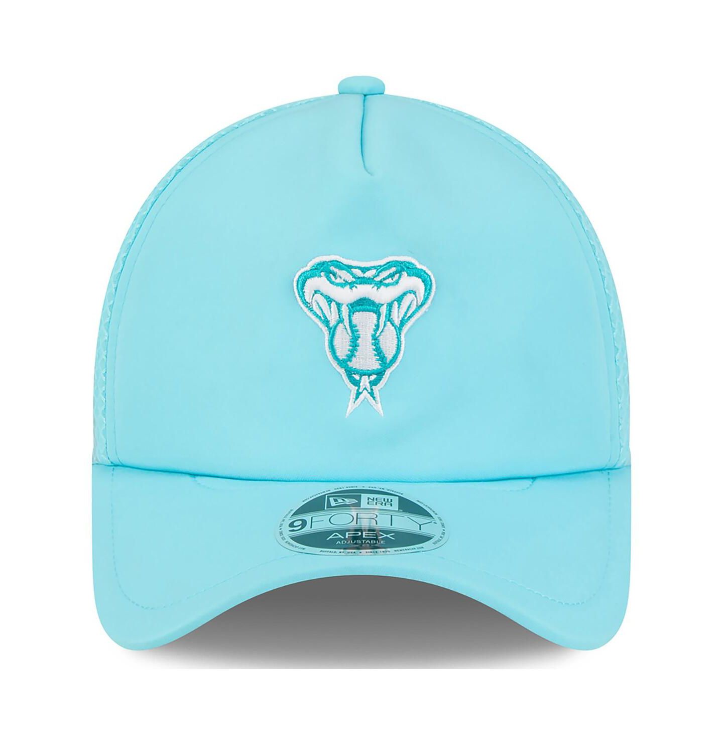 Мужская кепка New Era Teal Arizona Diamondbacks 2026 Batting Practice Alternate Apex 9FORTY Adjustable Hat — фото 2