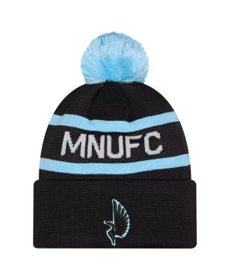 Men's Black Minnesota United FC 2026 Jersey Hook Cuffed Knit Hat with Pom