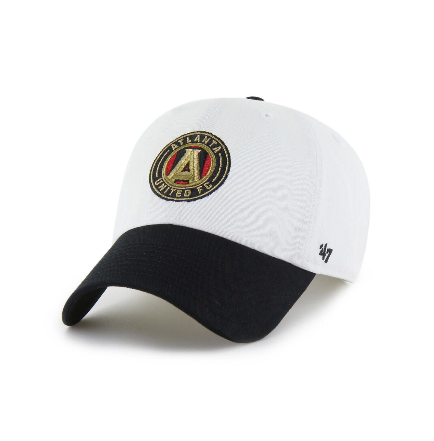 Мужская кепка '47 Brand White Atlanta United FC Two-Tone Clean Up Adjustable Hat — фото 1
