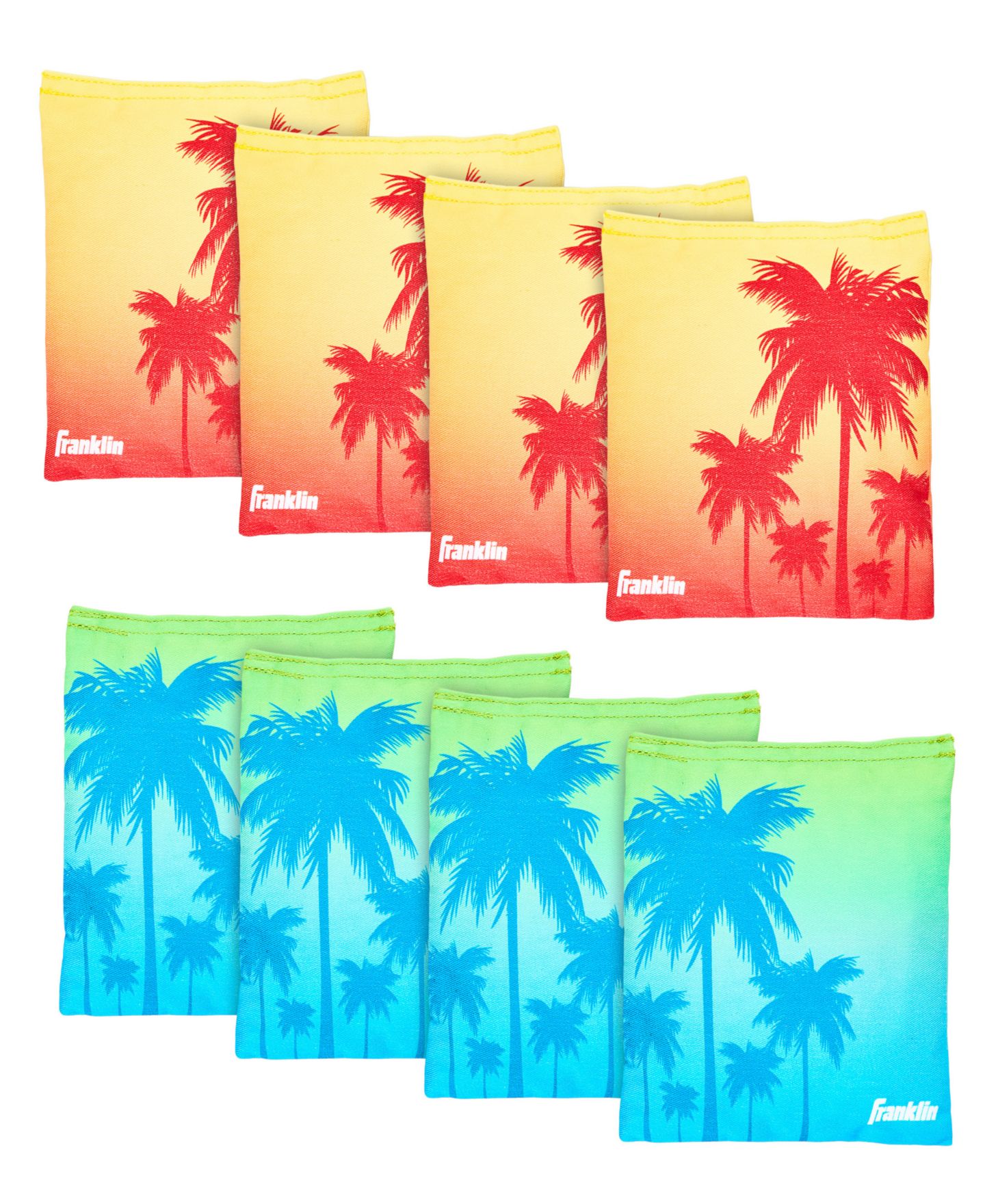 Детские игрушки Franklin Sports Tropical Themed Official Size Double-Stitched Canvas Bean Bags, 6" x 6", 8-Pack, Ages 6+ — фото 1