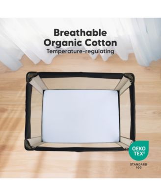 Mini Crib Sheets for Baby Girls, Boys, 2-Pack Soothe Pack and Play Sheets Fitted, Pack N Play Mattress Sheet