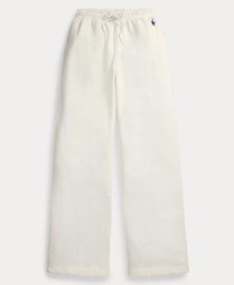 Women's Drawstring Fleece Wide-Leg Sweatpant