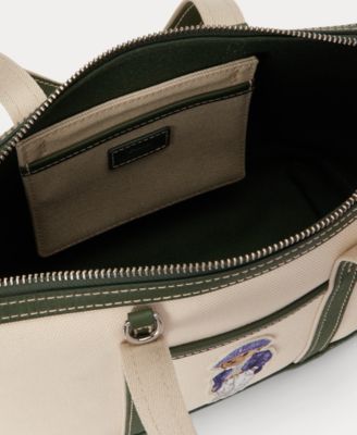 Women's Bear Canvas Mini Shopper Tote