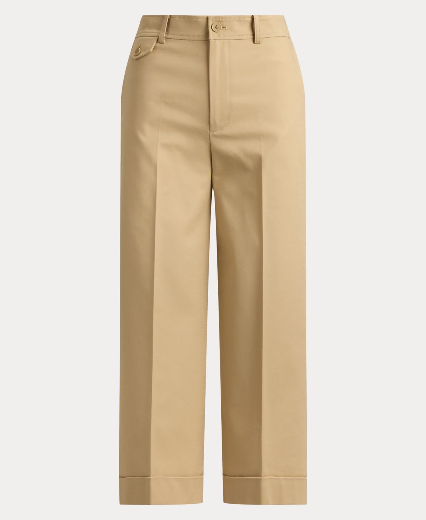 Женские брюки Lauren Ralph Lauren High-Rise Double-Faced Stretch Cropped Pants, цвет: Берёзовый рыжевато-коричневый — фото 5