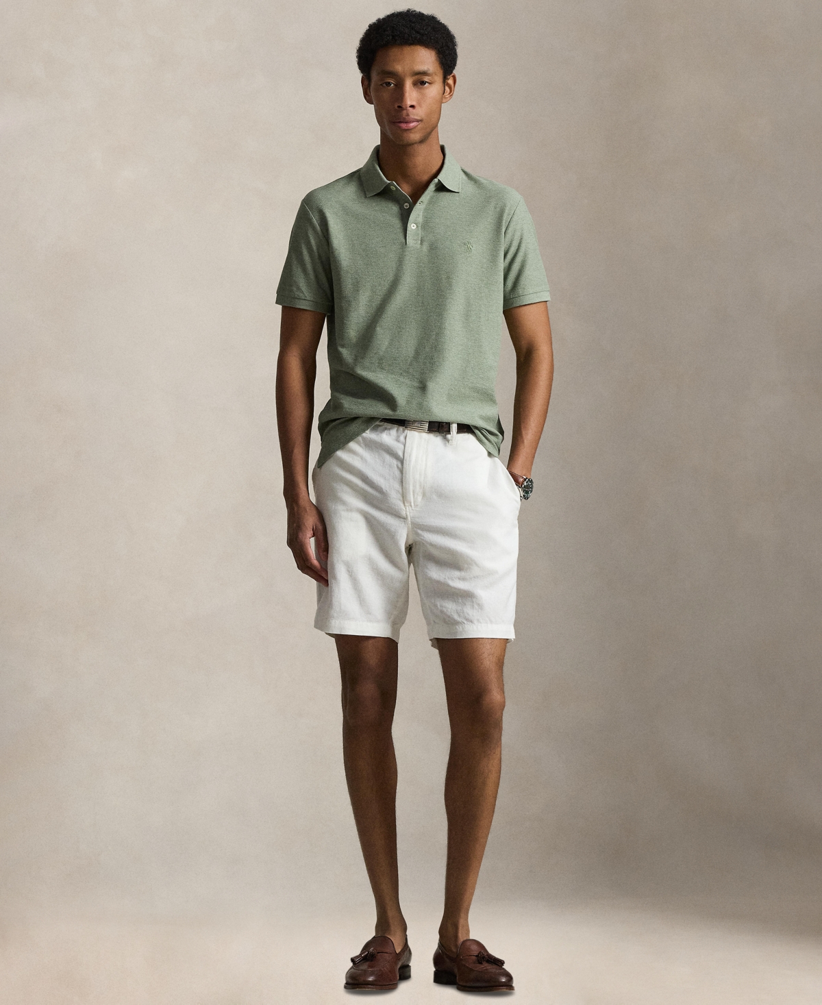 Polo Ralph Lauren Men's Slim-Fit Honeycomb Mesh Shirt