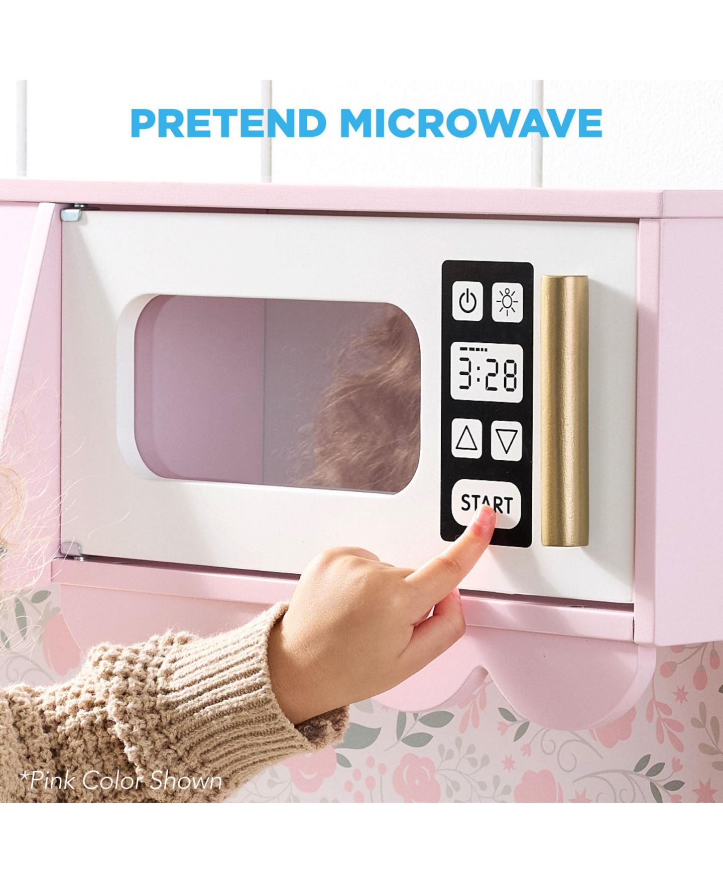 Детский игровой набор Best Choice Products Cottage Kitchen Scalloped-Edge 5-Piece Playset, Ages 3+, цвет: Сливочный — фото 5