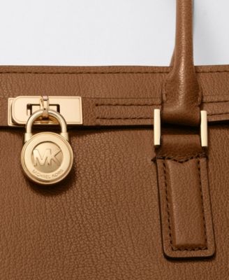 Michael Kors Hamilton Moderne Medium Leather slim shoulder Satchel Handbag