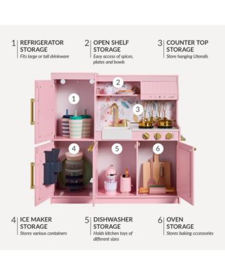 Pretend Play Kitchen with Framed Chalkboard