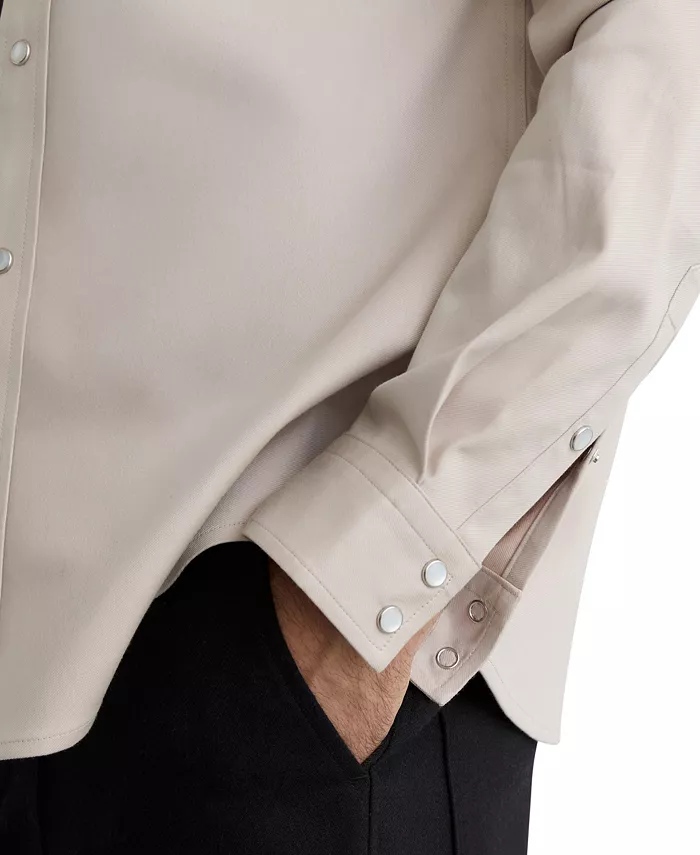 Men's Mcrae Cotton-Twill Twin-Pocket Stretch Overshirt - thumbnail 4
