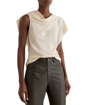 Women's Natalie Asymmetric Drape-Neck Top