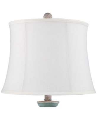 Patsy Rustic Farmhouse Table Lamps 26 1/2 High Set of 2 Washed Softback Drum Shade for Bedroom Living Room House Home