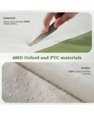 Outdoor Furniture Cover Waterproof, 4 Piece Patio Furniture Set Cover for Outside Couch, Lawn Chairs, Coffee Table,Windproof with Buckle Strap