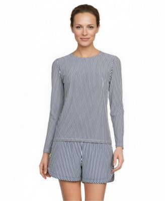 Women's SunShade UPF 50 Long Sleeve Rash Guard Swim Tee