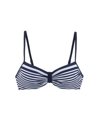 Women's Striped Underwire Bikini Swimsuit Top Bra Sizing