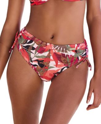 Women's Tropical Mid Rise Bikini Swimsuit Bottom
