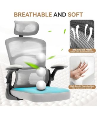 Office Chair Ergonomic Desk Chair,Home Mesh Office Desk Chair with Wheels,High-Back Computer Gaming Chair with Adjustable Headrest