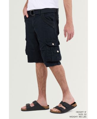 Men's Cargo Shorts Camo & Solid Colors 12.5" Inseam Knee Length Classic Fit Multi Pocket