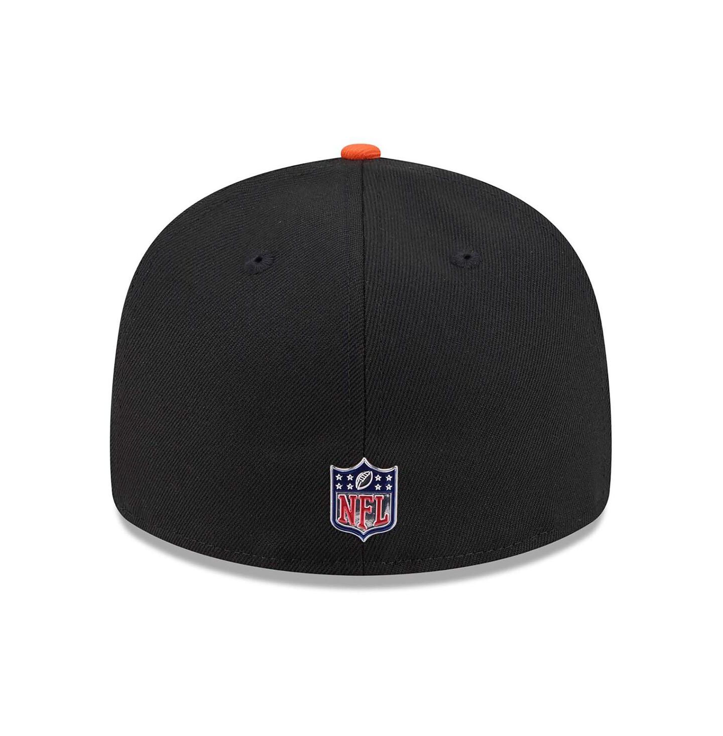 Мужская кепка New Era Black/Orange Cincinnati Bengals 2026 NFL Draft Pre-Curved 59FIFTY Fitted Hat — фото 4