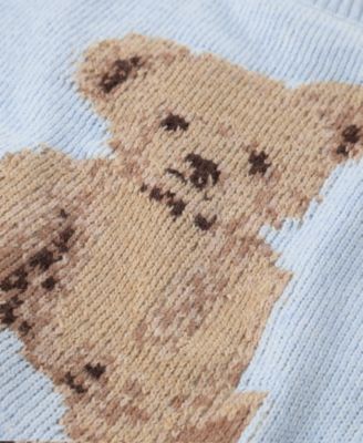 Toddler Girls' 2T-5T Bear Oversized Fit Sweater