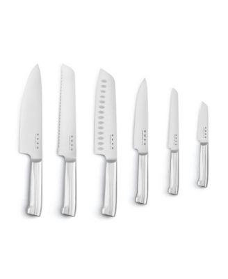 50's Retro Style Aesthetic 7-Pc. Knife Block Set