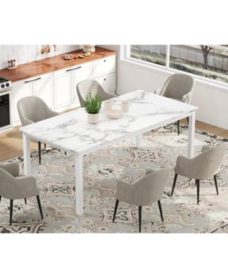 Modern Industrial 6-8 Person Rectangular Dining Table