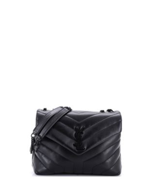 Small Loulou Shoulder Bag Matelasse Chevron Leather
